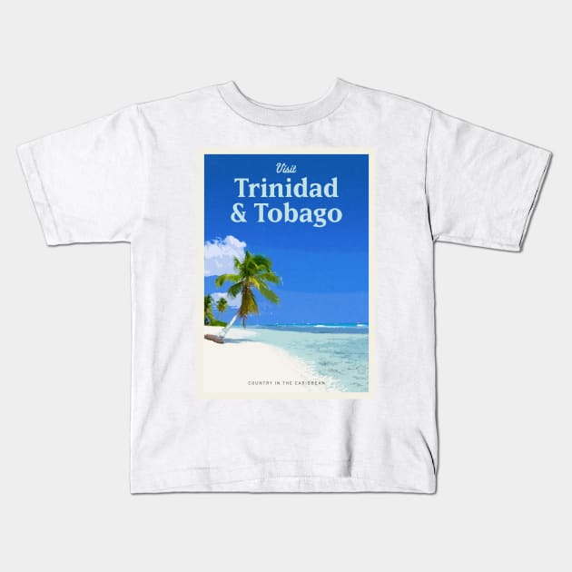 Visit Trinidad & Tobago Kids T-Shirt by Mercury Club